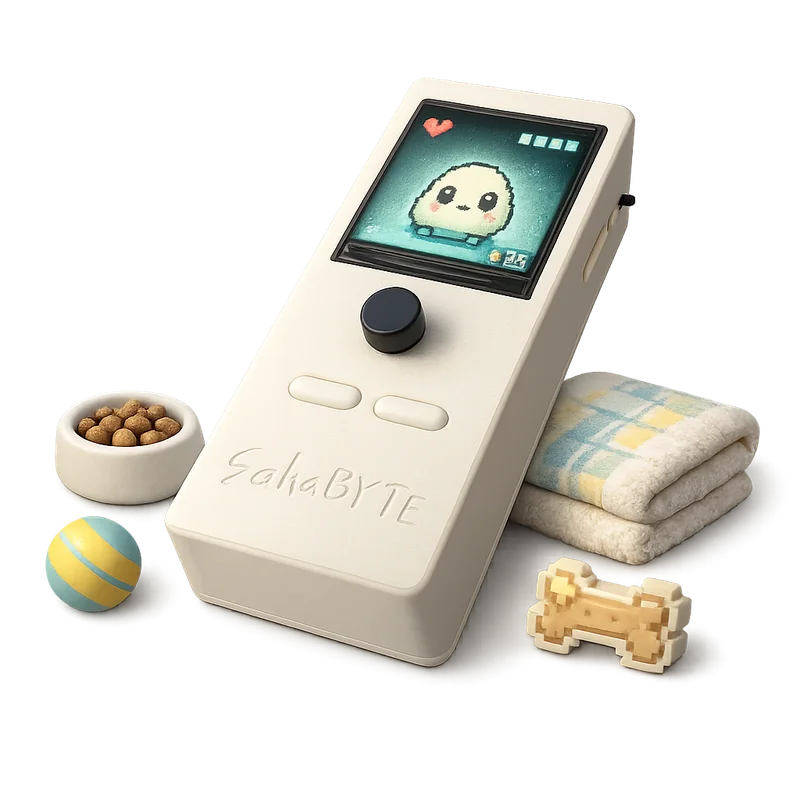 Sahabyte handheld virtual pet device