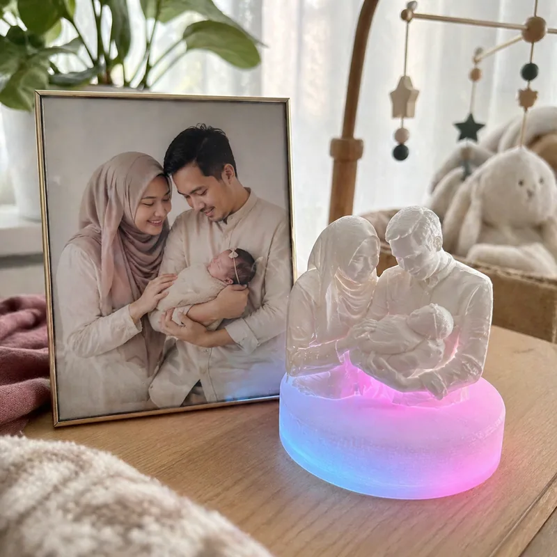 3D Portrait glow sample